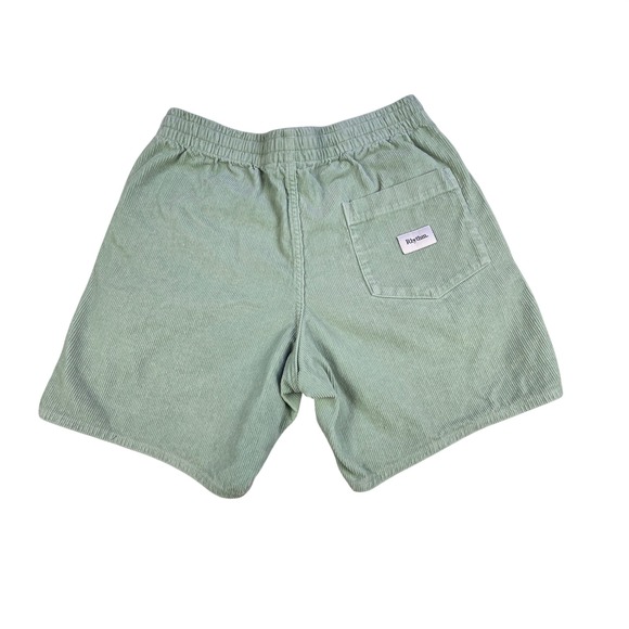 Rhythm Mens Cord Jam Shorts Green Size 30x6 Drawstring Corduroy - Picture 2 of 9